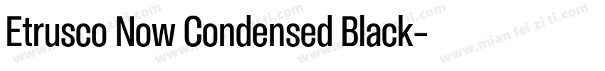 Etrusco Now Condensed Black字体转换